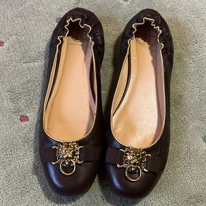 Lilly Pulitzer “Knock-Knock” brown flats SZ9